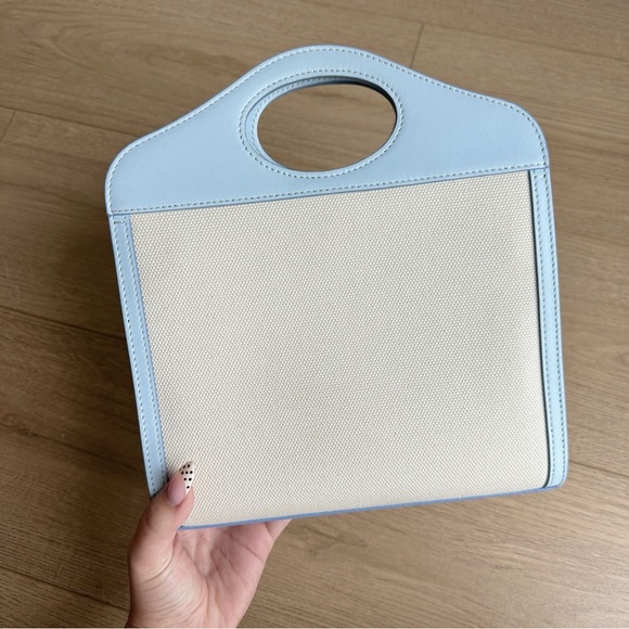 Burberry Pale Blue/Natural Pocket Bag - Picture 2 of 15